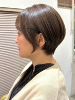 ヘア アンド スパ エジェリ プリム(hair&spa egerie prime)&nbsp;グレージュ×丸みショート30代40代