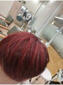 ビビットレッド×ダークレッドカラー