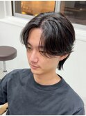 韓国毛流れセンターパート×ニュアンスパーマ【八王子】