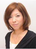 ミディアムレイヤーボブ