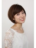 丸みのあるナチュラル小顔ボブ