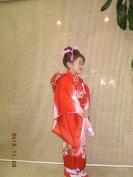 トータルビューティーサロンカワニシ まとめ髪と着付け