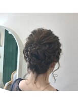 アム ヘアデザイン(am hair design) 華やか編み込みアップ