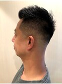 スキンフェードアップバング