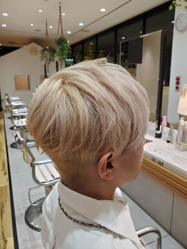 ジュール フィノン(Jour finon) メンズカラー　ホワイトベージュ