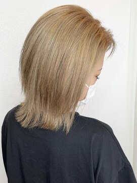 ヘアメイク ミチ 富田店(HAIRMAKE MICHI) 【MICHI 富田店 古作蓮】ミルクティーカラー