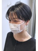 【ease et motion】コンパクトショート シースルー ネイビー