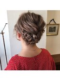 編み込みヘアアレンジ♪