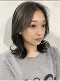 レイヤーカット×スモーキーミルクティグレー×髪質改善カラー