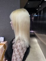 ペレ 栄店(PELE) デザインカラー/レイヤーカット/ウェットヘア/オリーブベージュ