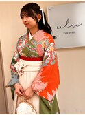 《卒業式》袴・ヘアセット/ハーフアップ