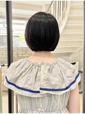 「evri」ワンカールボブ　ワンレンボブ　黒髪