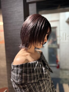 ルフレ 新宿本店2nd(Reflet) レイヤーボブ/ダークラベンダー