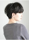 前下がりショート・ボブ/絶壁解消/前髪あり/40代/30代/外ハネ