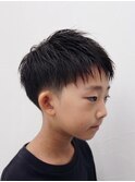 爽やかショート×小学生カット束感刈り上げショートキッズ