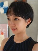 20代30代大人可愛い小顔ボブ前下がりショート春カラー夏カラー