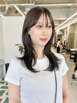 ノエ(noe) くびれヘア/アプリコットオレンジ/ハイライトカラー/栄c194