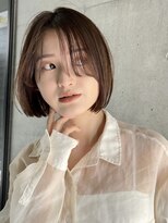 ガーデンヨコハマ(GARDEN YOKOHAMA) 切りっぱなし大人ボブミニボブチョコレートブラウン内巻き