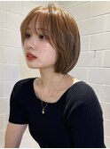 ミニボブラインボブ韓国ボブロブ切りっぱなしボブタッセルボブ