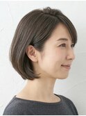 大人女性の上品丸みボブ【耳かけ小顔】