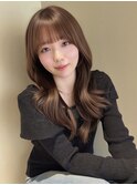 韓国風/レイヤー/前髪/顔まわり/小顔/2wayバング/髪質改善/縮毛