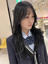 ステラ ヘア デザイン サロン(STELLA hair design salon) ロングレイヤー 顔周り おくれ毛 韓国スタイル 【担当杉若】