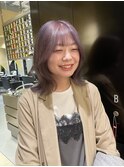 ラベンダーグレー ラベンダーグレージュ ダブルカラー