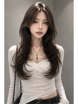 アース 大曽根店(HAIR&MAKE EARTH) 大人可愛いを叶える韓国風ロングレイヤー