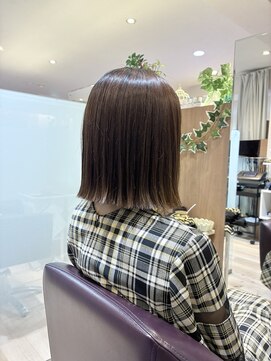 エル バイ ファースト(L by first) 【L by first】縮毛矯正×切りっぱなし 10代/20代/30代/40代