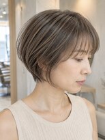 プレステージソファ 仙台(prestige Sofa)&nbsp;40代大人ショート｜ブリーチなし白髪ぼかしベージュ