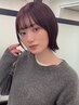 【小顔ヘア&うるツヤ透明感カラー】髪質改善カラー【Lv.★★☆】¥14300