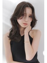 リー 甲子園(Lee) 韓国風レイヤーミディ×センターパート