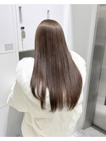 Valone Tokyo レイヤーカット/韓国ヘア/髪質改善【12/1NEW OPEN（予定）】&nbsp;ba12727_ミルクティーベージュストレートロング韓国レイヤー艶髪