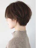 前髪長め　大人　耳かけショート　ショート　ひし形ショート