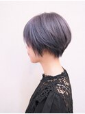 サマーカット◆耳掛けショートしっかりグレージュ
