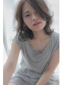 sungooseミニウルフテラコッタデジタルパーマくすみブルー