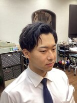 バーバーオオキ(Barber Ohki) ビジネスマン向けセンターパートスタイル