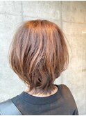 くびれミディアムボブ☆柔らかいパーマスタイル