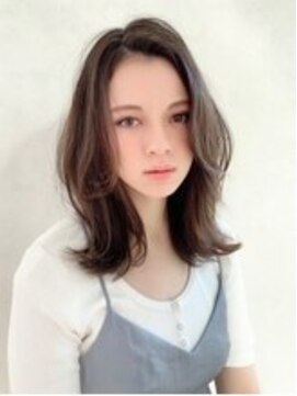 ジュネス 銀座(JYUNESU) 大人ミディアム韓国レイヤーアッシュブラウン透明感20代30代40代