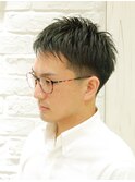 ビジカソフトツーブロック束感ショートスタイル