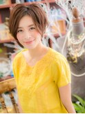 前下がりアシンメトリー小顔マッシュショートc5川口20代30代40代