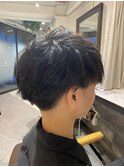 ツイストツーブロックマッシュ［久米川/メンズ/ツイストパーマ］