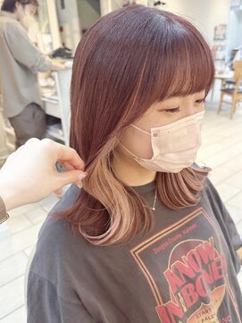 テトラ バイ ネオリーブ 横浜西口店(tetra by neolive) 顔まわりレイヤー×インナーカラー＊*【横浜/横浜駅】