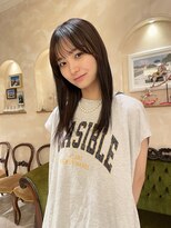#セミロング・暗髪ロング・コスメストレート・銀座20代30代