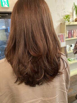 オーパスアミカ(OPUS AMICA) /レイヤー×ピンクブラウン