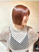 暖色ボブ