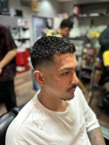 グロウヘアワークス(grow hair works)&nbsp;スキンフェード×アイロンパーマ