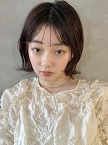 【PARK】くびれ外はねボブ×束感シースルーバング