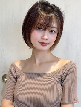 アフロート ルヴア(AFLOAT RUVUA) みねスタイル♪ 前下がり ひし形 ショートボブ 30代 40代 50代