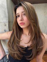 ヘアサロンラルガ 下曽根店(Hair salon Raruga) ハイライトカラーミルクティーベージュレイヤーカット